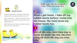 Đọc Tiếng Anh | One Story a Day - Level 1 - Book 1 - 14. Rubber Boots
