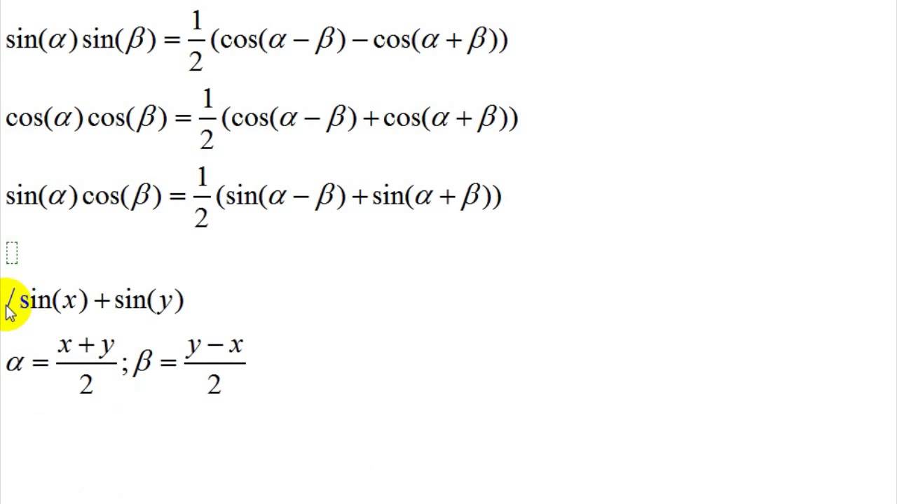 Чему равен синус суммы. Косинус суммы. Сумма косинусов формула. Разность синусов. Формулы суммы и разности синусов и косинусов.