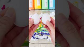 Shaving Cream Easter Eggs 🥚 🌈 fun #eastercrafts