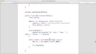 Super Keyword in Java