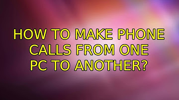 Ubuntu: How to make phone calls from one PC to another?
