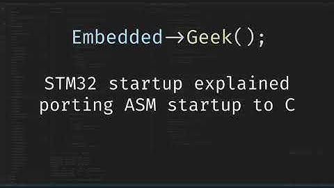 STM32 Startup code, Bare metal - Part 3
