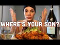 WINGS & SALAD • MUKBANG • EATING SHOW