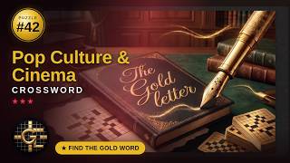 #42 Pop Culture & Cinema Crossword — Can You Find the Gold Word? 🏆 screenshot 4