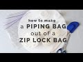 How to Make a Piping Bag Out of Zip Lock Bag | Yummy Ph