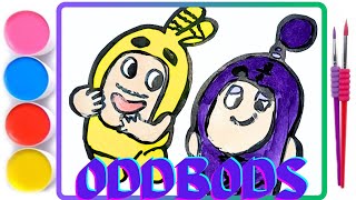 Oddbods | Bubbles | Jeff | Coloring Pages