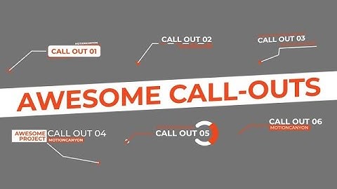Awesome Call Outs Final Cut Pro Templates