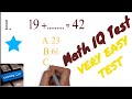 Math IQ Test || Easy MCQ's Test By Falak learning Tube.