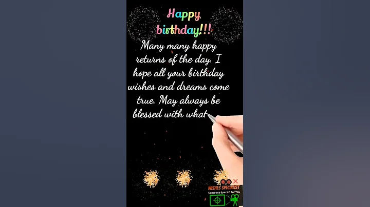 Happy Birthday to you || Best Wishes for a Happy Birthday || Happy Birthday Wishes message #wishes - DayDayNews