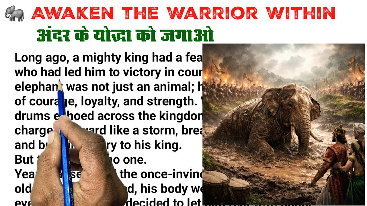 AWAKEN THE WARRIOR||English Reading||English Story || English padhna sikhe?