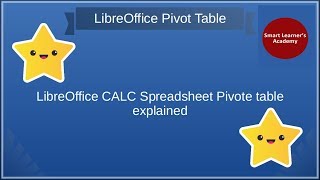 LibreOffice Calc Spreadsheet Pivot table