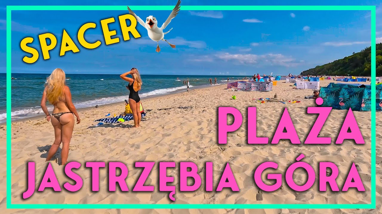 Spacer po plaży⛱ oraz po klifie🪨 w Jastrzębiej Górze🏖 Lato 2024☀️ #jastrzębiagóra #wakacje2024