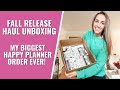 FALL RELEASE UNBOXING | MY BIGGEST HAPPY PLANNER ORDER EVER!