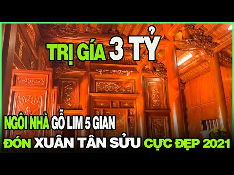 Video NHÀ GỖ 5 GIAN ỐP GỖ 2 GIAN TRÁI CỰC KÌ ĐẲNG CẤP MẪU... - youtube