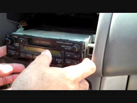 How to Toyota Corolla Stereo radio Removal 1998 - 2002 replace repair