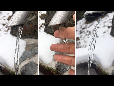 Optical Illusion Sees Flowing Water Appear Completely Frozen