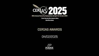 CERIAS - 2025 Annual Security Symposium Awards
