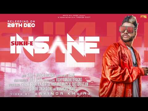 Insane (Motion Poster) Sukhe | White Hill Music | Releasing on 28 Dec