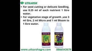 How And Why To Use Utkarsh Hydroponics Gro, Micro Bloom Series