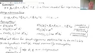 multiple linear regression model estimation of coefficients