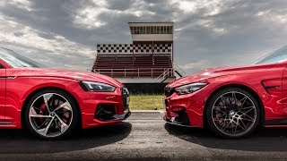 Audi RS5 vs BMW M4  Drag Race!