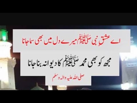 اے عشق نبی میرے دل میں بھی سما جانا الحاج سید فصیح الدین سہروردی صاحب