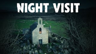 Deep Country Churchyard at Night