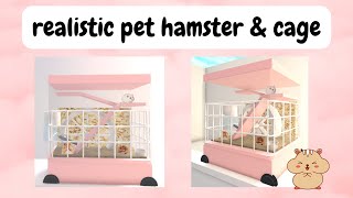 HOW TO BUILD A Bloxburg PET HAMSTER CAGE tutorial