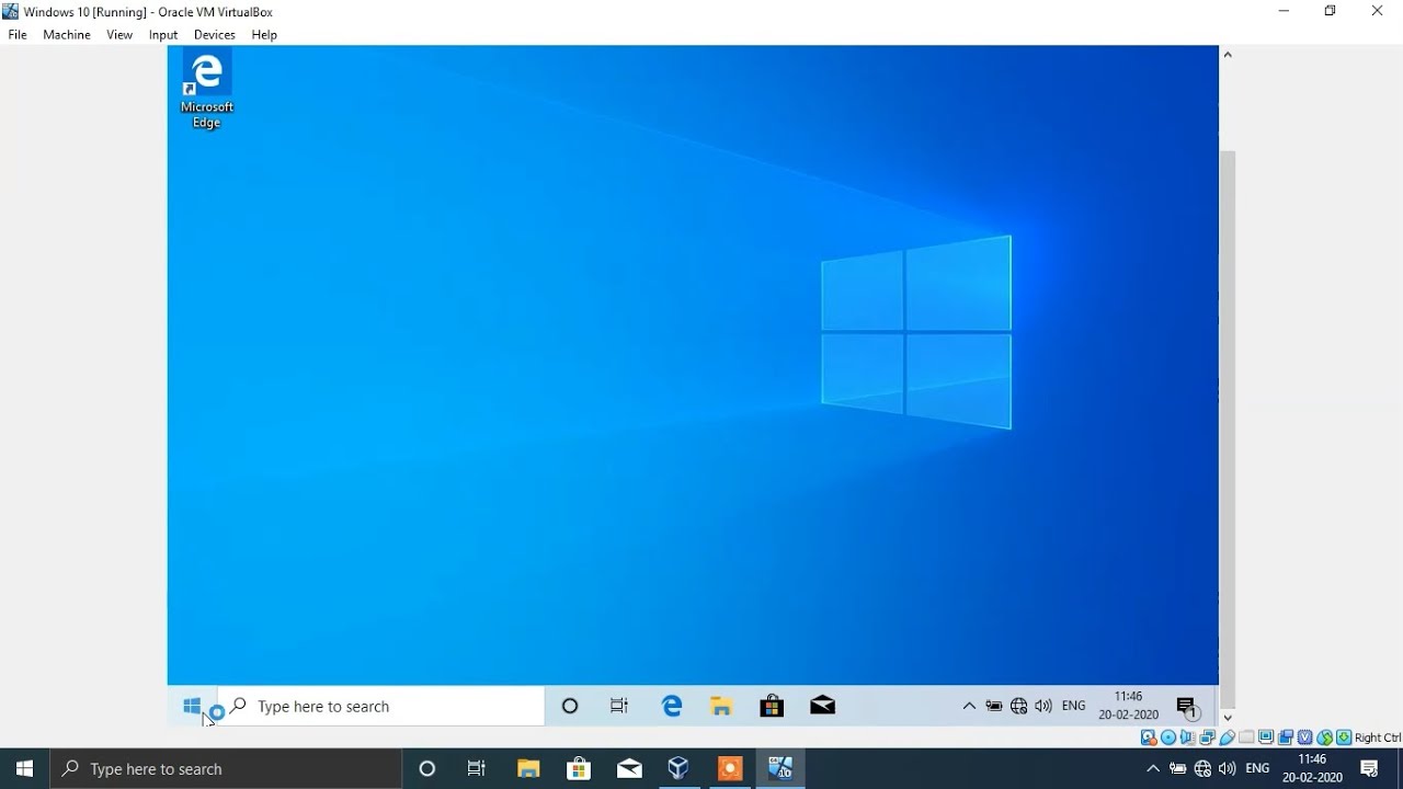 vm box for windows 10