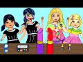 Paper Dolls Family Dress Up - Makeup Contest Dresses Handmade Quiet Book - Costumes Crafts