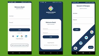 Login UI Design Using Xamarin form