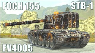 STB-1, AMX 50 Foch & FV4005 ● WoT Blitz screenshot 4