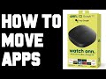 How to move apps onn 4k google tv streaming box  onn android tv box how to move around app tiles