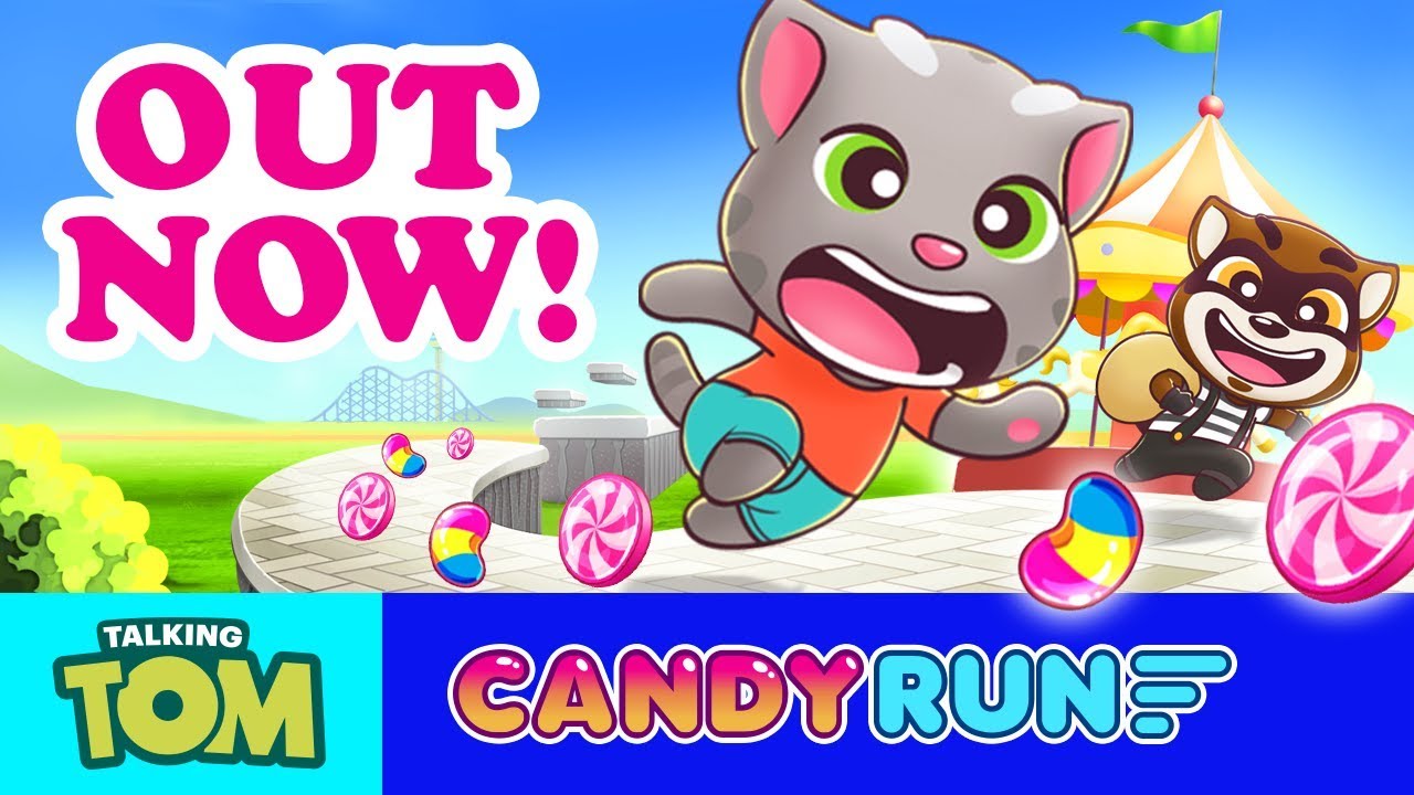 TRAILER DO NOVO JOGO! 🍭 Talking Tom Candy Run 🍭 