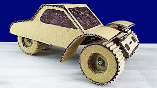 How to Make a Three Wheeled Toy Car On The Radio Control / Cardboard Toy