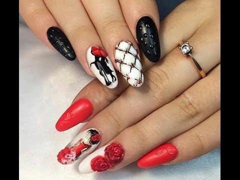 Black Red White Nails Awesome Combination Of Three Clic Black Red White Nails Awesome Combination Of Three Clic Colors