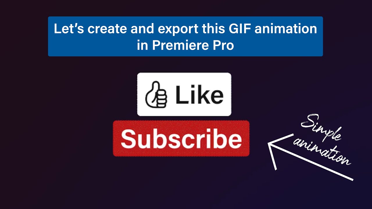 How to Make a  Subscribe GIF Free?