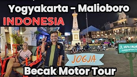 Becak Tour Malioboro Yogyakarta,  wong jowo Suriname dolan ing Yogyakarta  Indonesia 🇲🇨🇲🇨❤️❤️ 