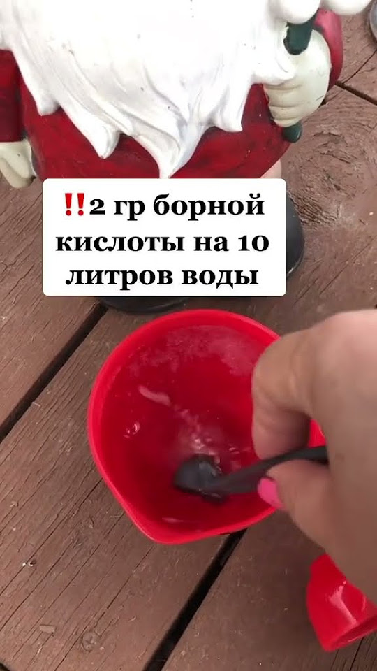 Борная кислота увеличит завязи - YouTube