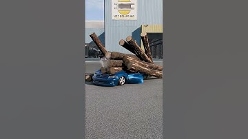 Mini Van vs Wood Logs. Beamng drive, cars, crash, subscribe, like, shorts