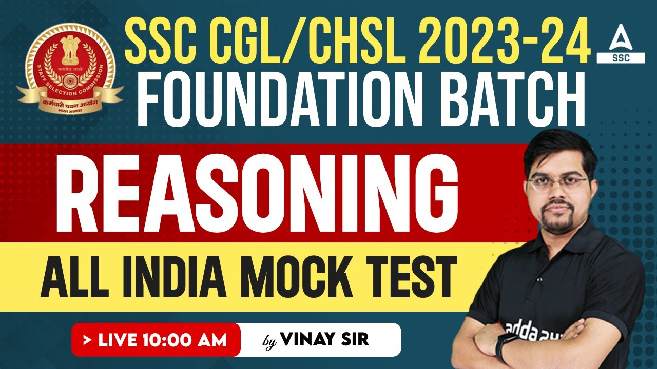 SSC CGL /CHSL 2023-24 | Reasoning Classes By Vinay Tiwari Sir | All ...