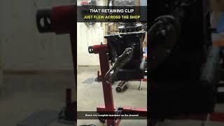 That Retaining Clip Flew Across the Shop #Shorts