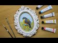 Cute bird painting for a special frame 🐦 ft. GenCrafts Acrylic