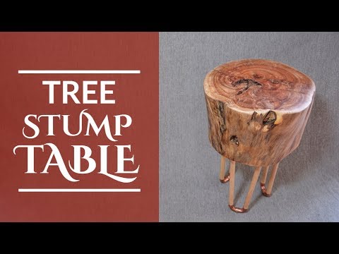 Tree Stump Table (English Subtitles) DIY