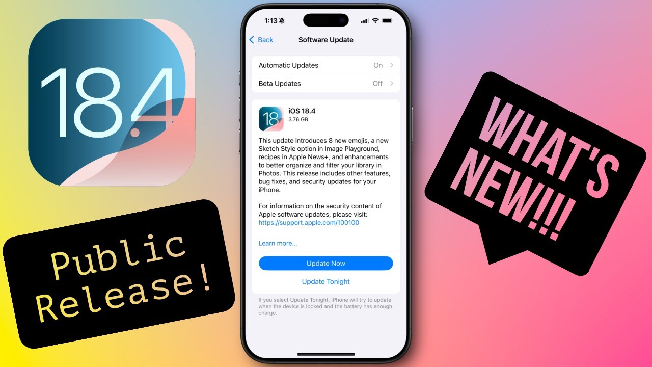 iOS 18.4 Public Release Is OUT - What’s New And What’s Next! - YouTube