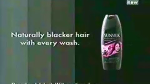 Sunsilk Nourishing Shampoo Deep Black Shine "Stop" 45s - Philippines, 2005