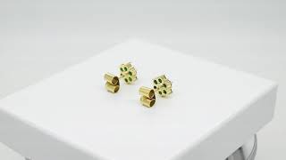 Emerald Stud Earrings E DDI 076 by www.QueenEmerald.com