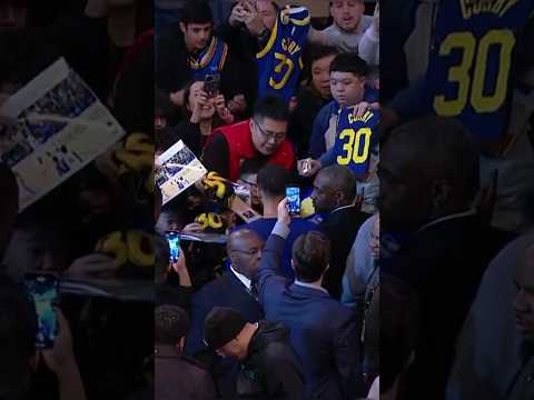 Steph GOT MOBBED at Barclays Center!👀