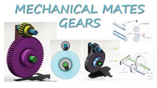 SolidWorks' Mechanical Mates - GEARS - in Under 10 Minutes!