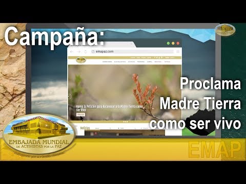 Campaña: Proclama de la Madre Tierra como ser vivo | EMAP